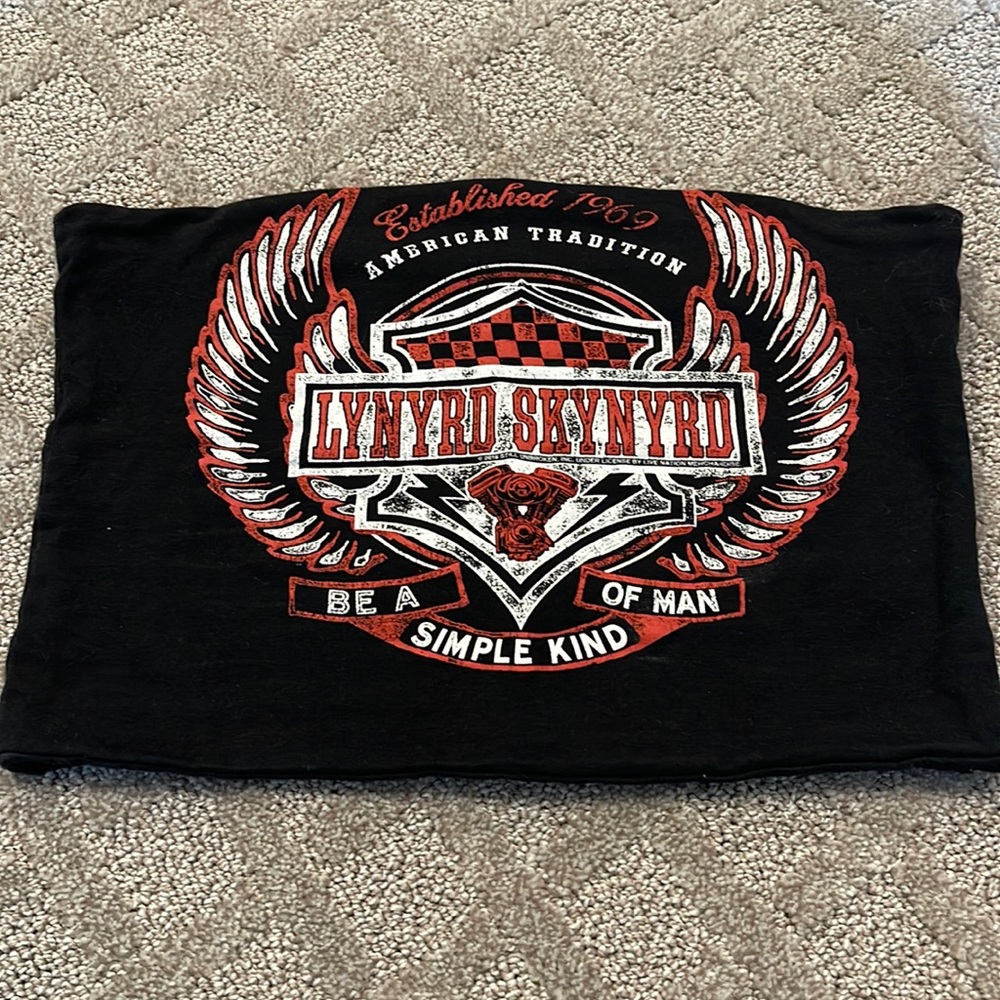 Lynyrd Skynyrd Black Crop Top